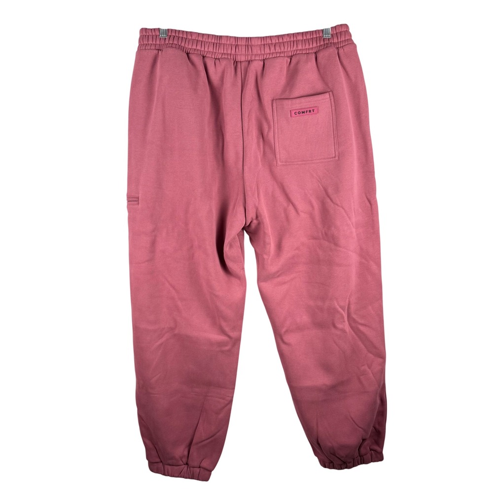 Comfrt Womens 2XL DND Travel Sweatpants Cotton Berry Pink‎ Joggers KCO-250217